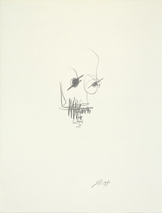 Untitled, face, 1970