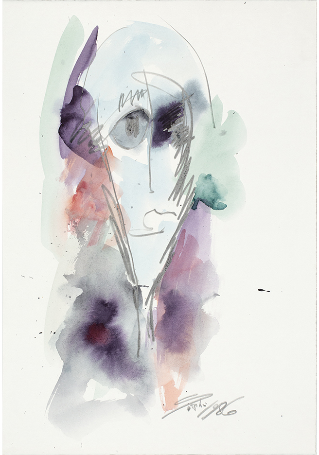 Untitled, face, 1986